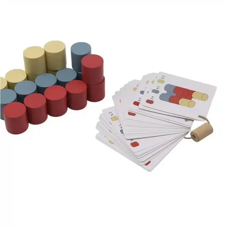 3D Wooden Cylinder Blocks – desarrolla lógica y coordinación