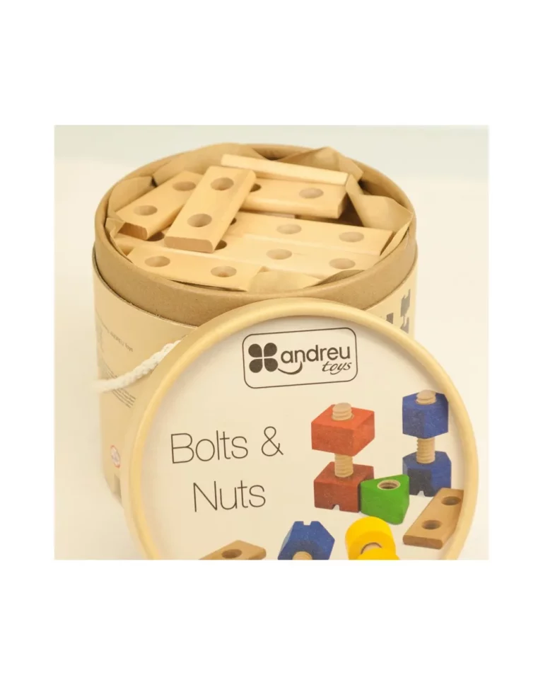 Bolts & Nuts - 56 pieces niños ensamblando fortalece coordinación manual