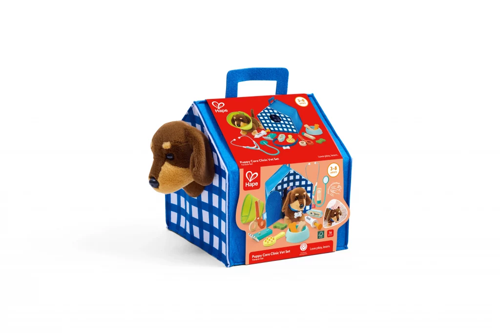Juego veterinario infantil con 16 piezas | Hape E3229 | 3-6 años